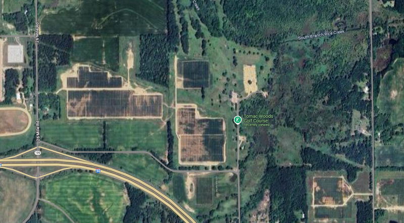 Tomac Woods Golf Course - Aerial Map